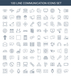 Communication icons vector