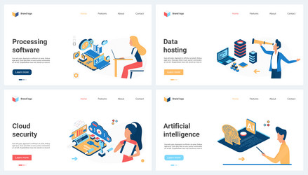 ai technology machine integration in business vector image