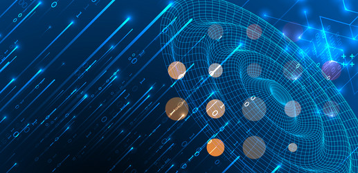 futuristic technology background plexus structure vector image