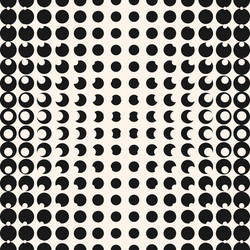 geometric halftone seamless pattern with circles vector image