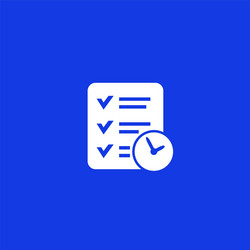 Time management and planning icon vector