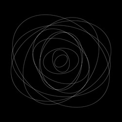 abstract random circles geometric circular element vector image