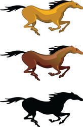 Horse Silhouette Vector Image