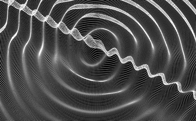 3d wavy background with ripple effect vector image