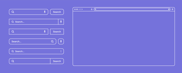 blank web browser internet page window vector image
