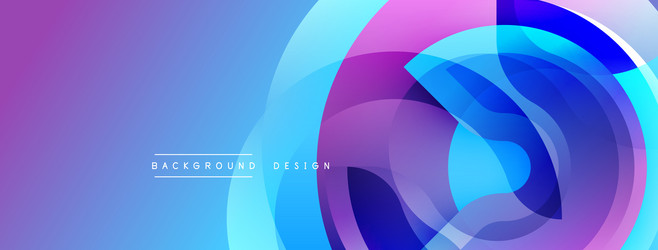 abstract background features overlapping circles vector image