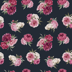 Beautiful seamless floral pattern with hand vector