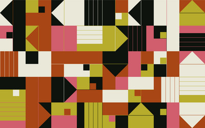 simple geometric pattern design with basic vector image