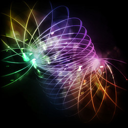 Abstract Colorful Circles Background vector image