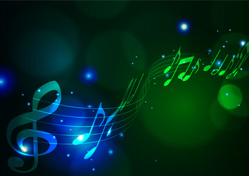 abstract notes with light bokeh background vector image