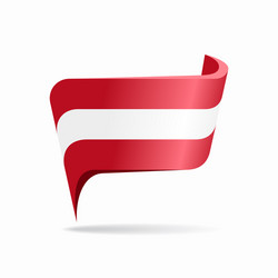 Austrian Flag Pointer Map Layout vector image