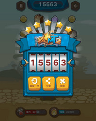 complete set of level button game ui pop-up icon vector image