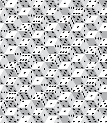 abstract dice pattern vector image