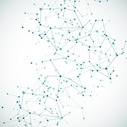 Molecular Network Structure vector image