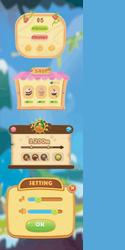complete set of level button game ui pop-up icon vector image