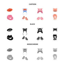 isolated object of clothes and texture symbol vector image