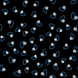 line cloud computing lock icon isolated seamless vector image