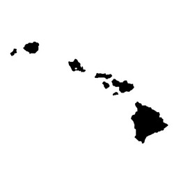 Hawaii hi usa map Royalty Free Vector Image - VectorStock