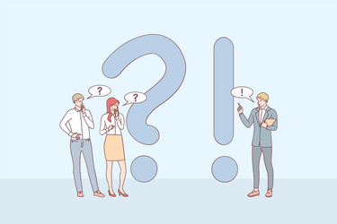 Questions and Answers Concept vector image