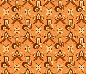 seamless patterns with abstract ornament vector image