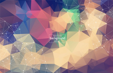 abstract background with triangular cells vector image
