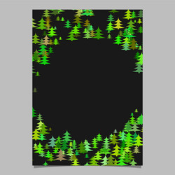 abstract random seasonal pine tree design vector image