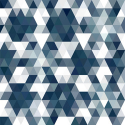 blue triangular low poly mosaic abstract pattern vector image