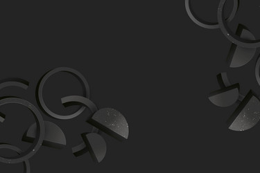 gradient black background with realistic elements vector image