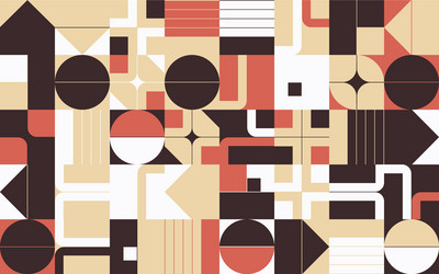 simple geometric pattern design with basic vector image