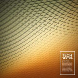 Abstract 3D Tech Waveform Background vector image