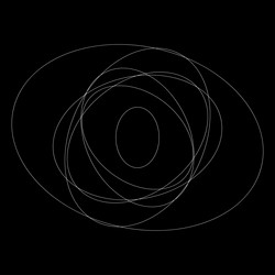 abstract random circles geometric circular element vector image