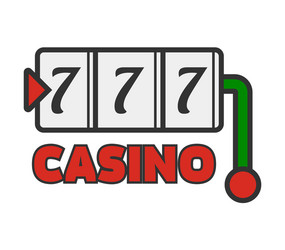 casino poker jackpot lucky seven template Vector Image