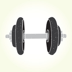 Dumbbell print Royalty Free Vector Image - VectorStock
