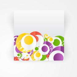 abstract circles template object web vector image