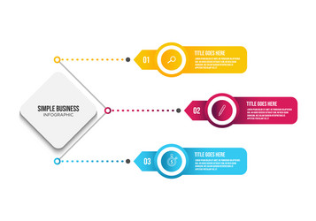 Business data visualization infographic design vector