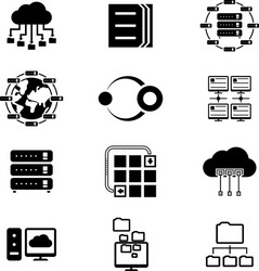 Cloud Computing & Data Storage vector image