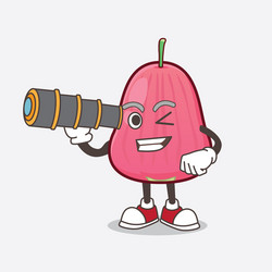 java apple cartoon mascot character using vector image