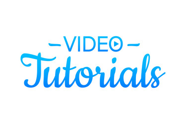 video tutorials study and learning background vector image