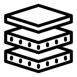 big data icon showing information processing vector image