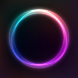 geometric frame from circles abstract background vector image
