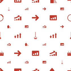 growth icons pattern seamless white background vector