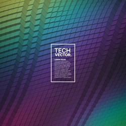 technology 3d waveform abstract background vector image