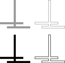 cut off after gluing with overlapping designation vector image