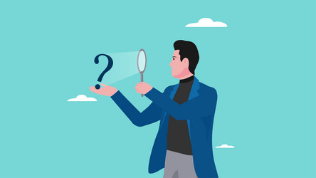 problem analyze looking for the common thread vector image