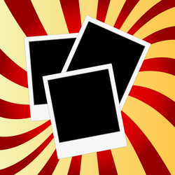 Retro Picture Frames - Polaroids vector image