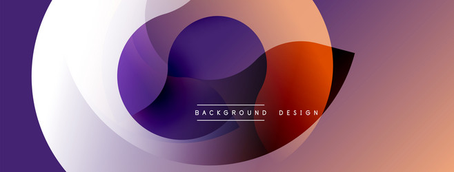 abstract fluid shapes overlap creating vibrant vector image