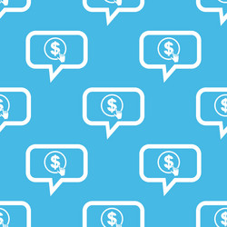 dollar click message pattern vector image