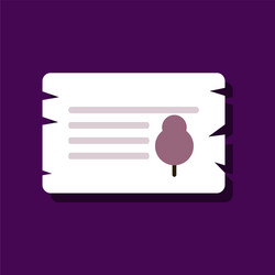 flat icon design collection paper from tree vector image