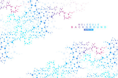 structure molecule and communication dna atom vector image