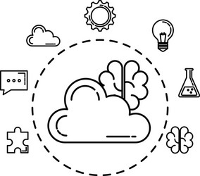 Cloud Computing Icons Set vector image